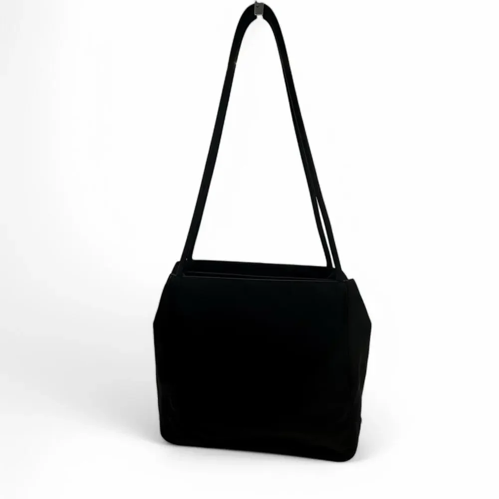 Authentic Prada Metropoli Shoulder Bag Black Nylon Italy Vintage. COA Included - Picture 2 of 7